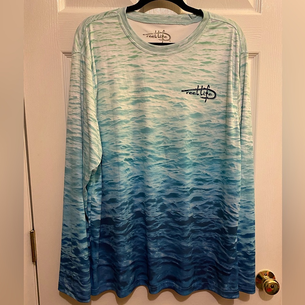 NWOT Reel Life UV Defender Performance Fishing Shirt Men’s Size XXL